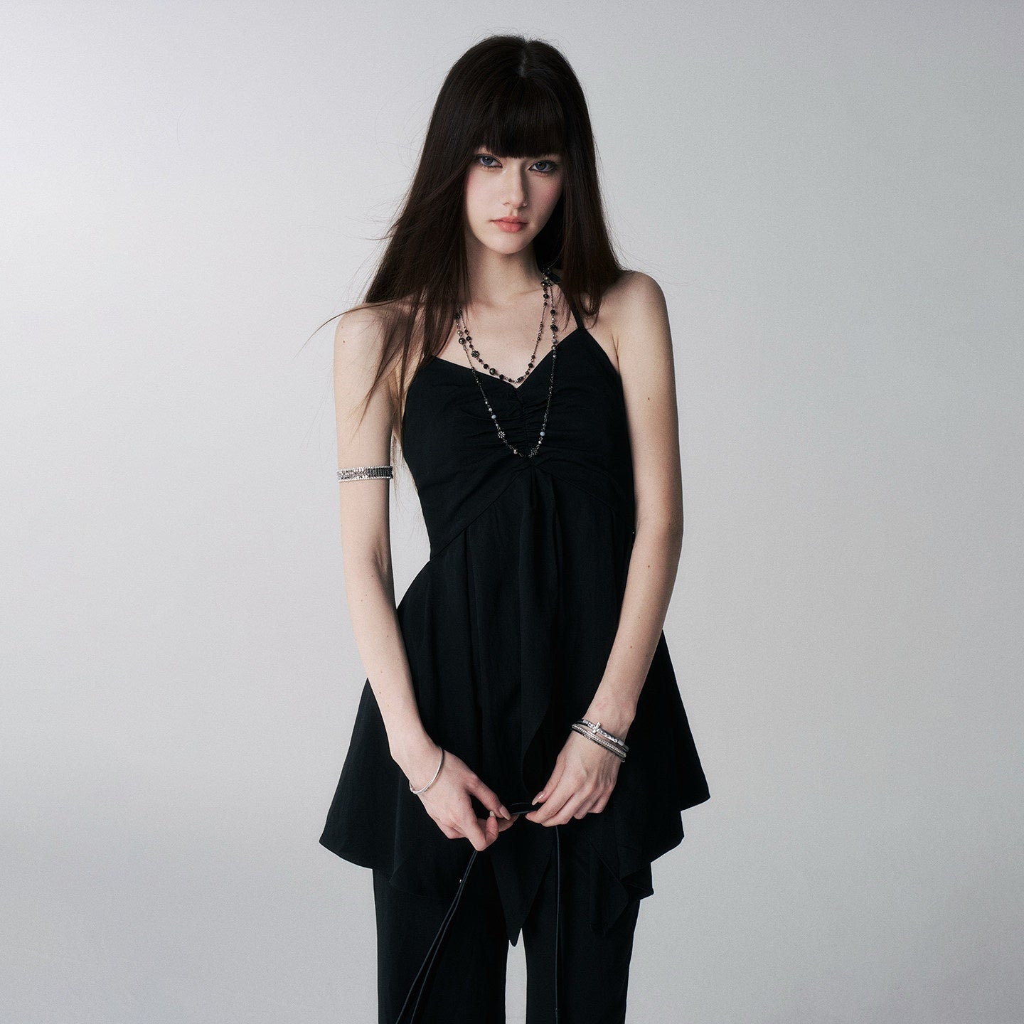 LADYGHOST_Black_Ghost_Girl_Halter_Camisole_Women&