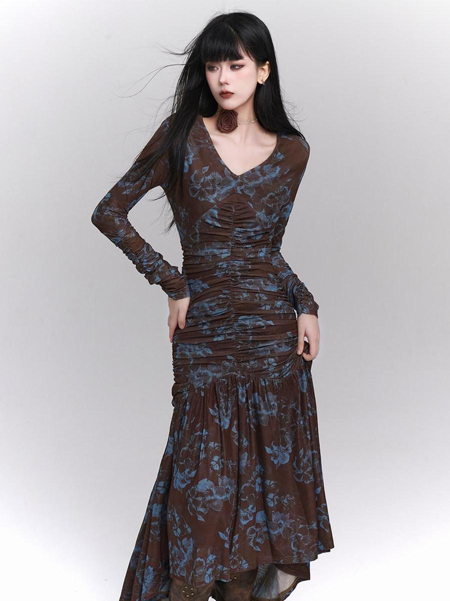 LADYGHOST Ethereal Aesthetic Unique Cinched Waist Women&