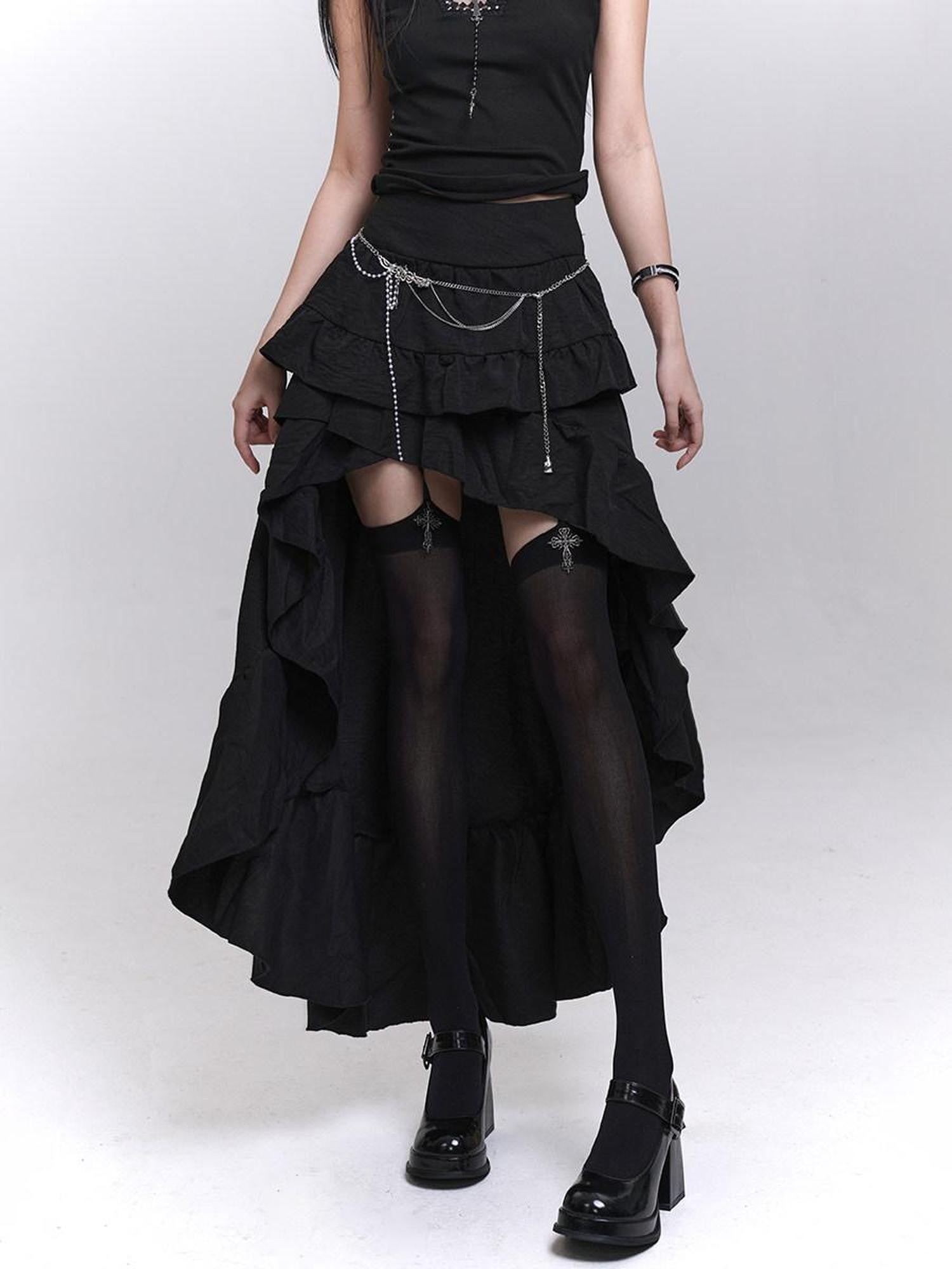LADYGHOST Ethereal Asymmetrical Black Women&