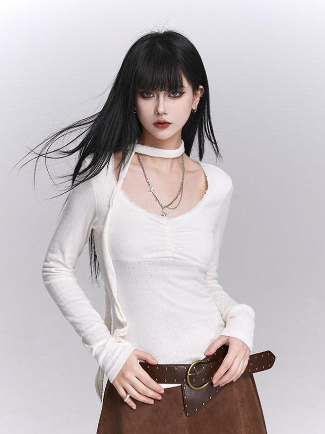 LADYGHOST Ethereal Korean Chic Slim Fit Women&