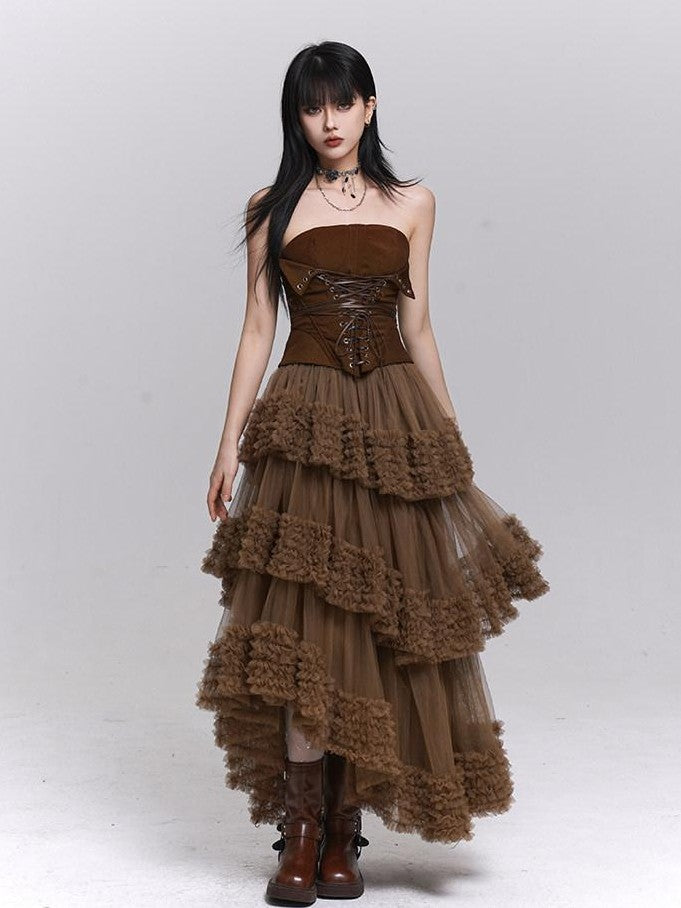 LADYGHOST Ethereal Puff Cake Princess Women&