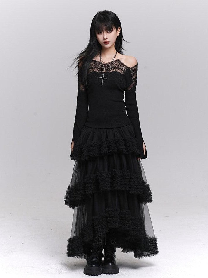 LADYGHOST Ethereal Puff Cake Princess Women&