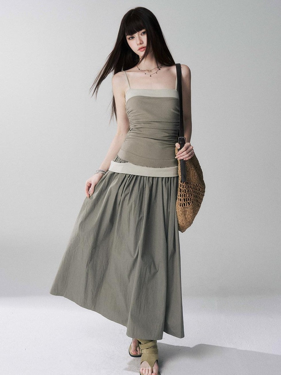 LADYGHOST Ethereal Sensual Strappy Bandeau Cinched Waist Women&