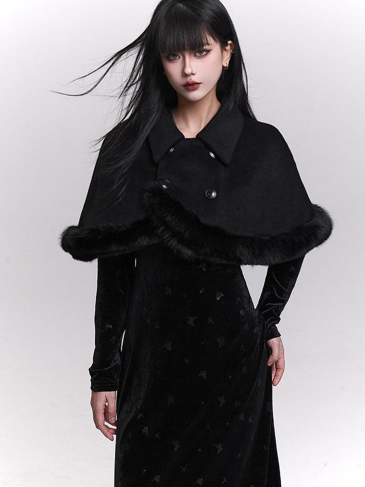 LADYGHOST Ethereal Unique Heiress Cape Shawl Women&