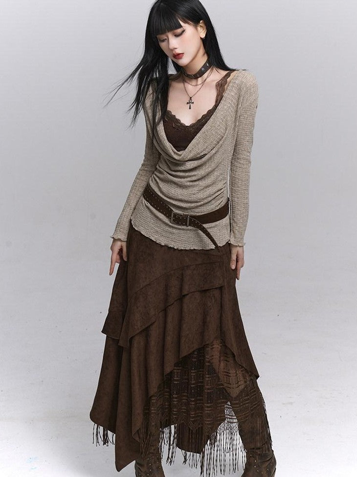 LADYGHOST Ghost Girl A Line Long Northwest Wasteland Women&