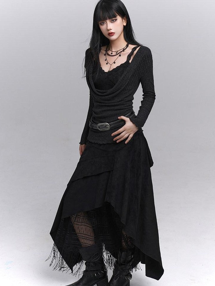 LADYGHOST Ghost Girl A Line Long Northwest Wasteland Women&