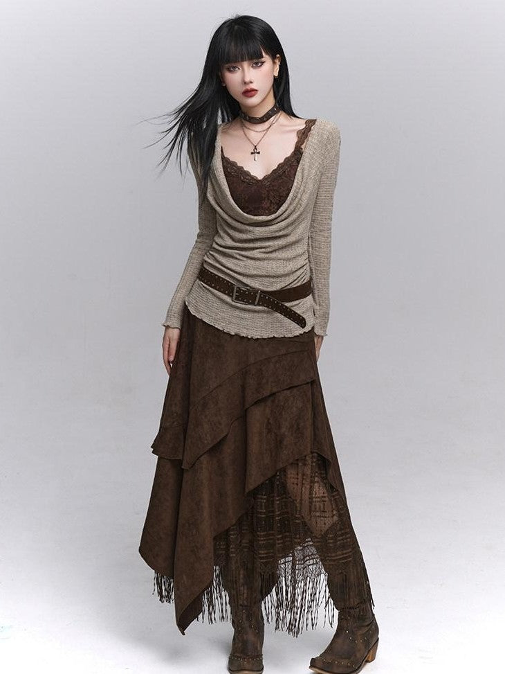 LADYGHOST Ghost Girl A Line Long Northwest Wasteland Women&