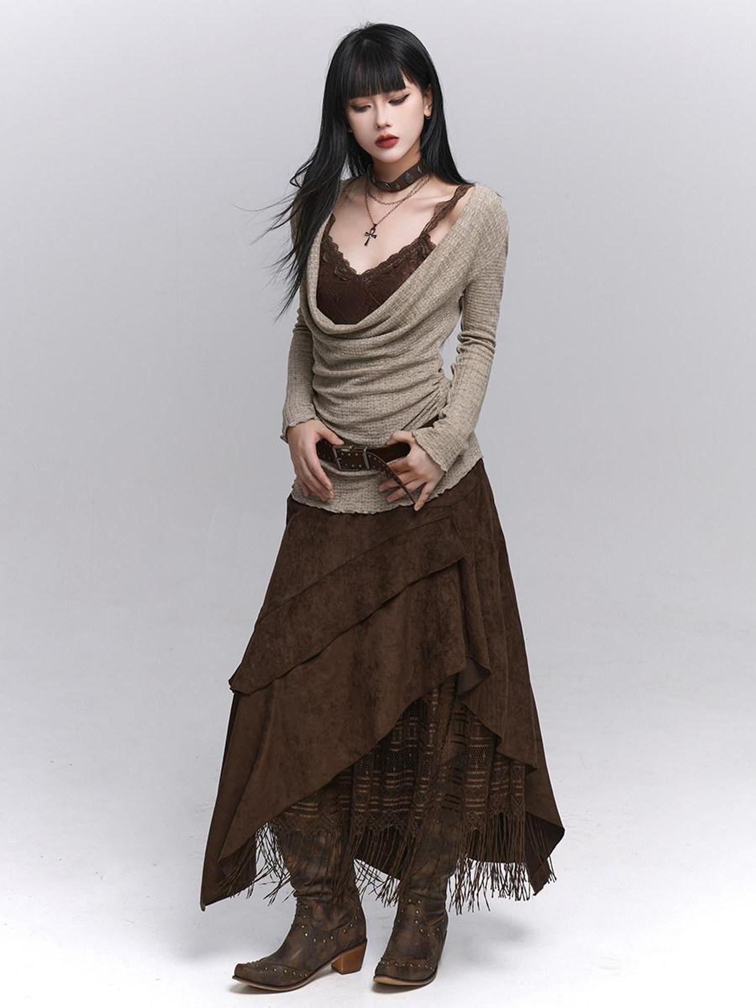 LADYGHOST Ghost Girl A Line Long Northwest Wasteland Women&