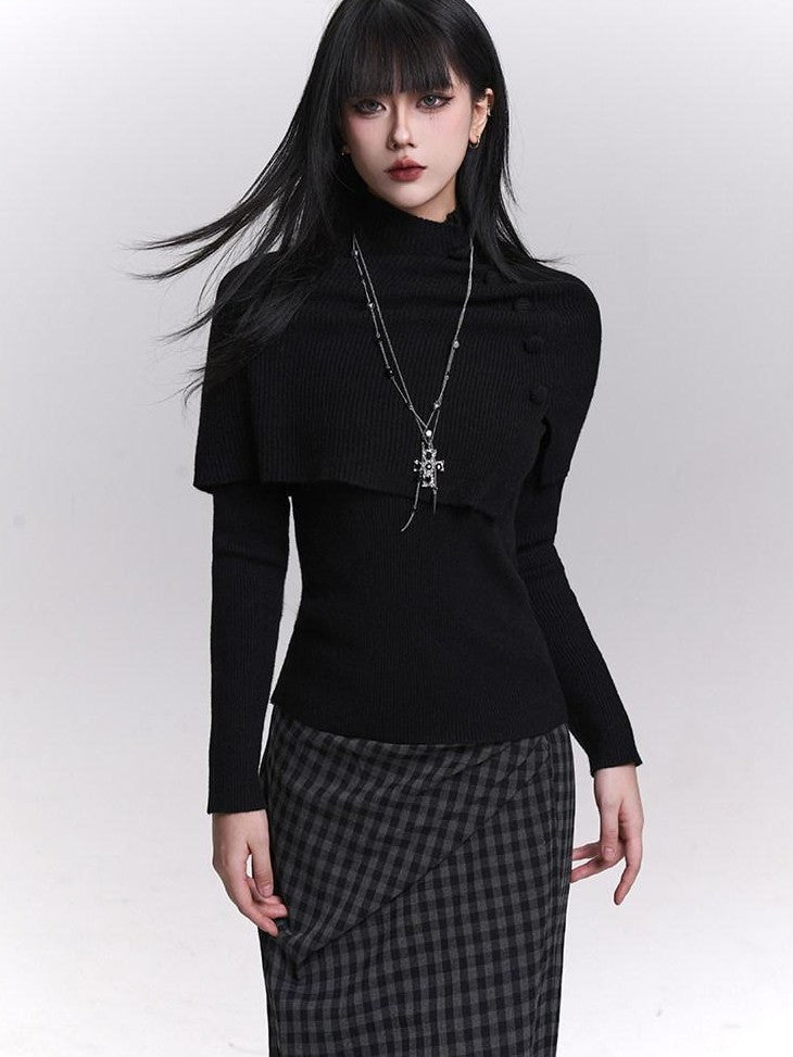 LADYGHOST Ghost Girl Cape Shawl Two Piece Women&