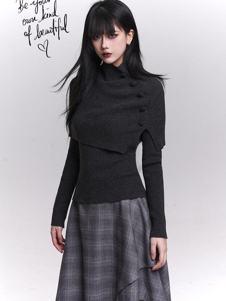 LADYGHOST Ghost Girl Cape Shawl Two Piece Women&