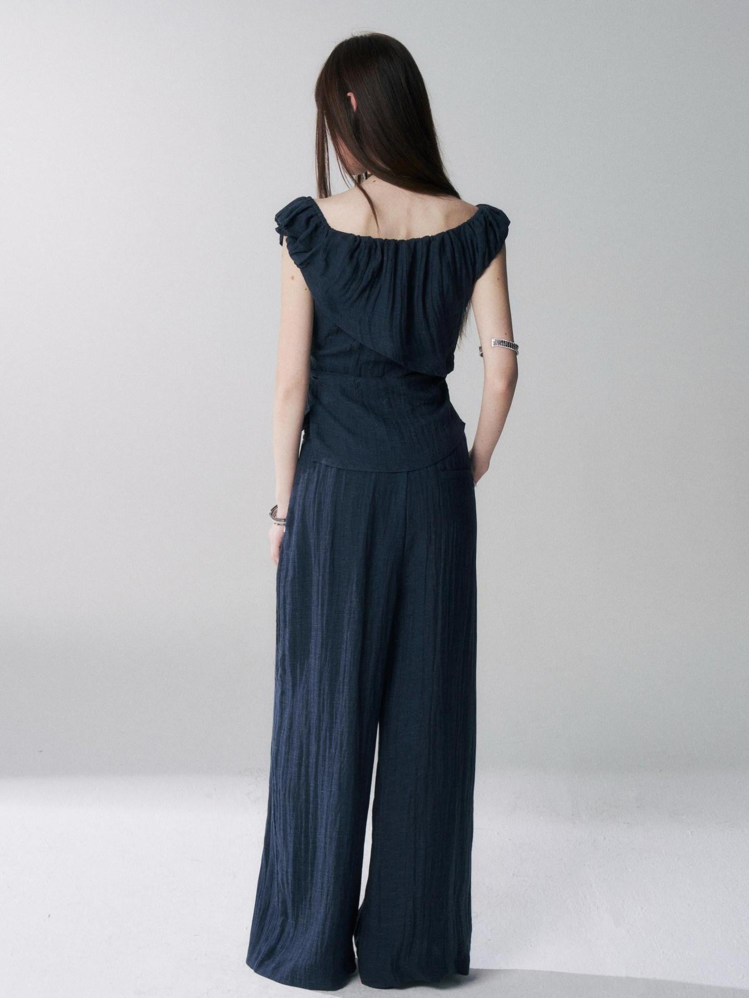 LADYGHOST Ghost Girl Cinched Waist Navy Women&