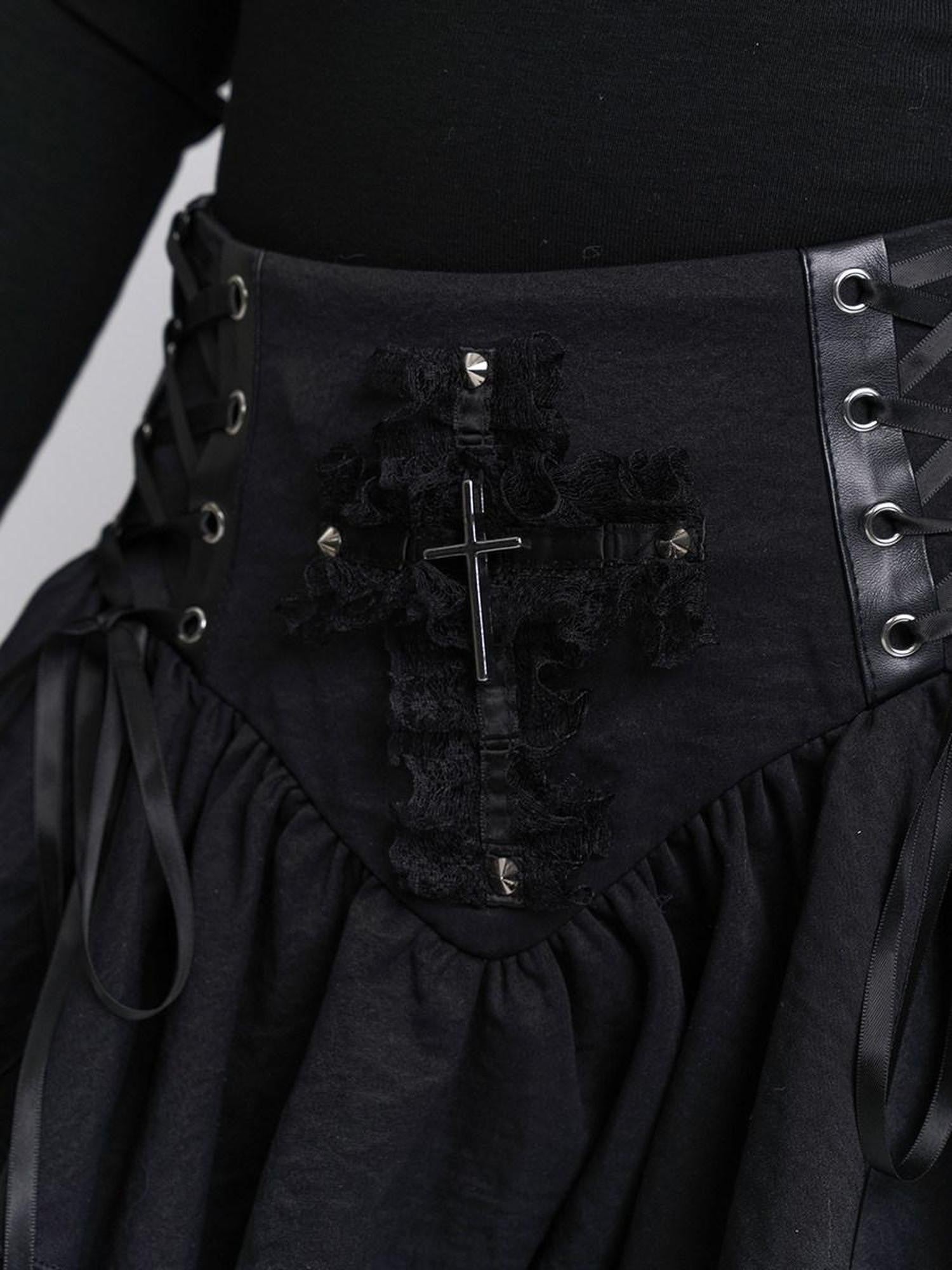 LADYGHOST Ghost Girl Cross Chain Gothic Punk Women&