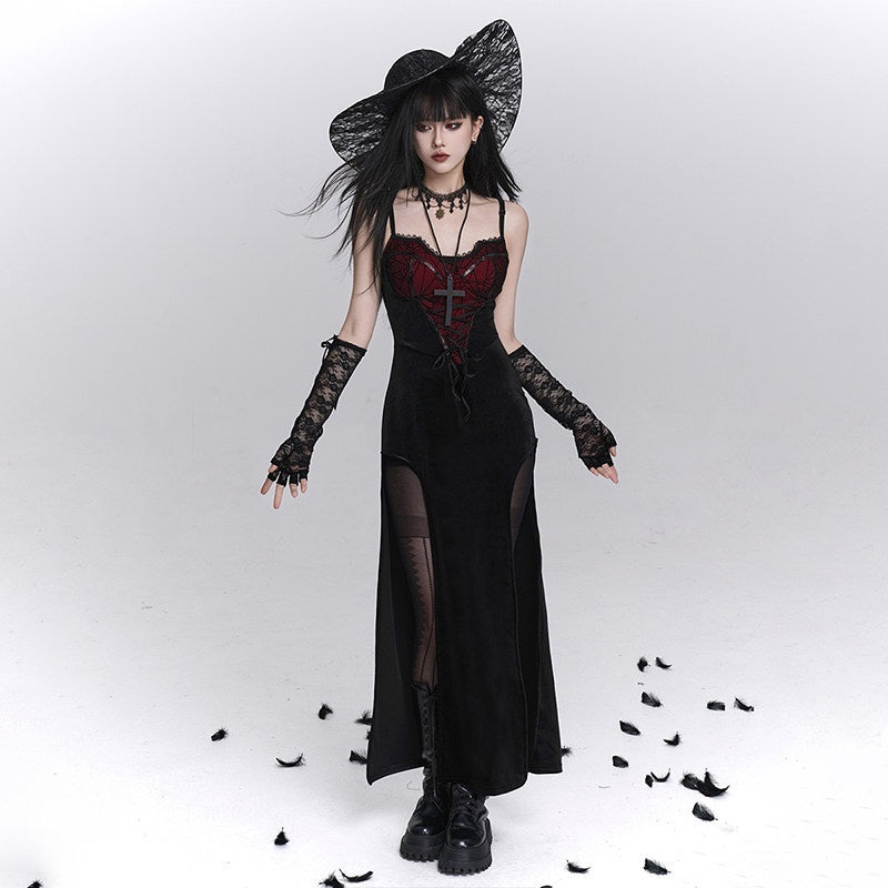 LADYGHOST_Ghost_Girl_Gothic_Sexy_Slit_Strappy_Figure_Flattering_Women&