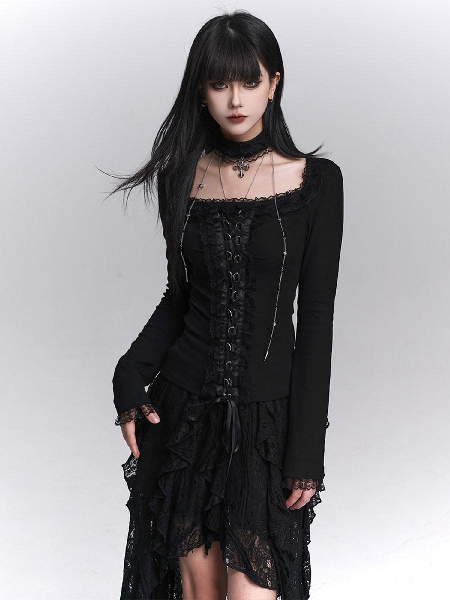 LADYGHOST Ghost Girl Gothic Slim Fit Women&