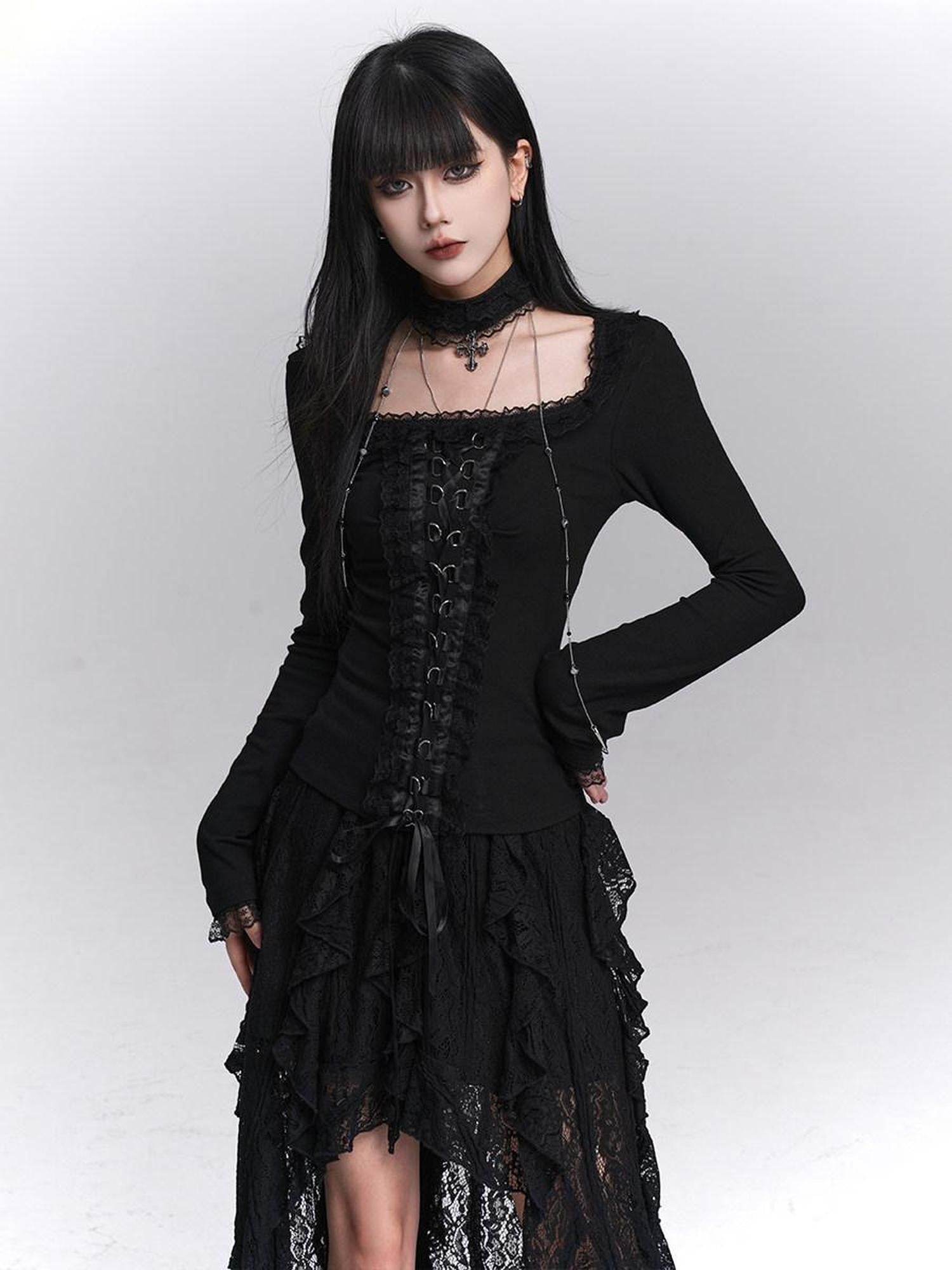 LADYGHOST Ghost Girl Gothic Slim Fit Women&