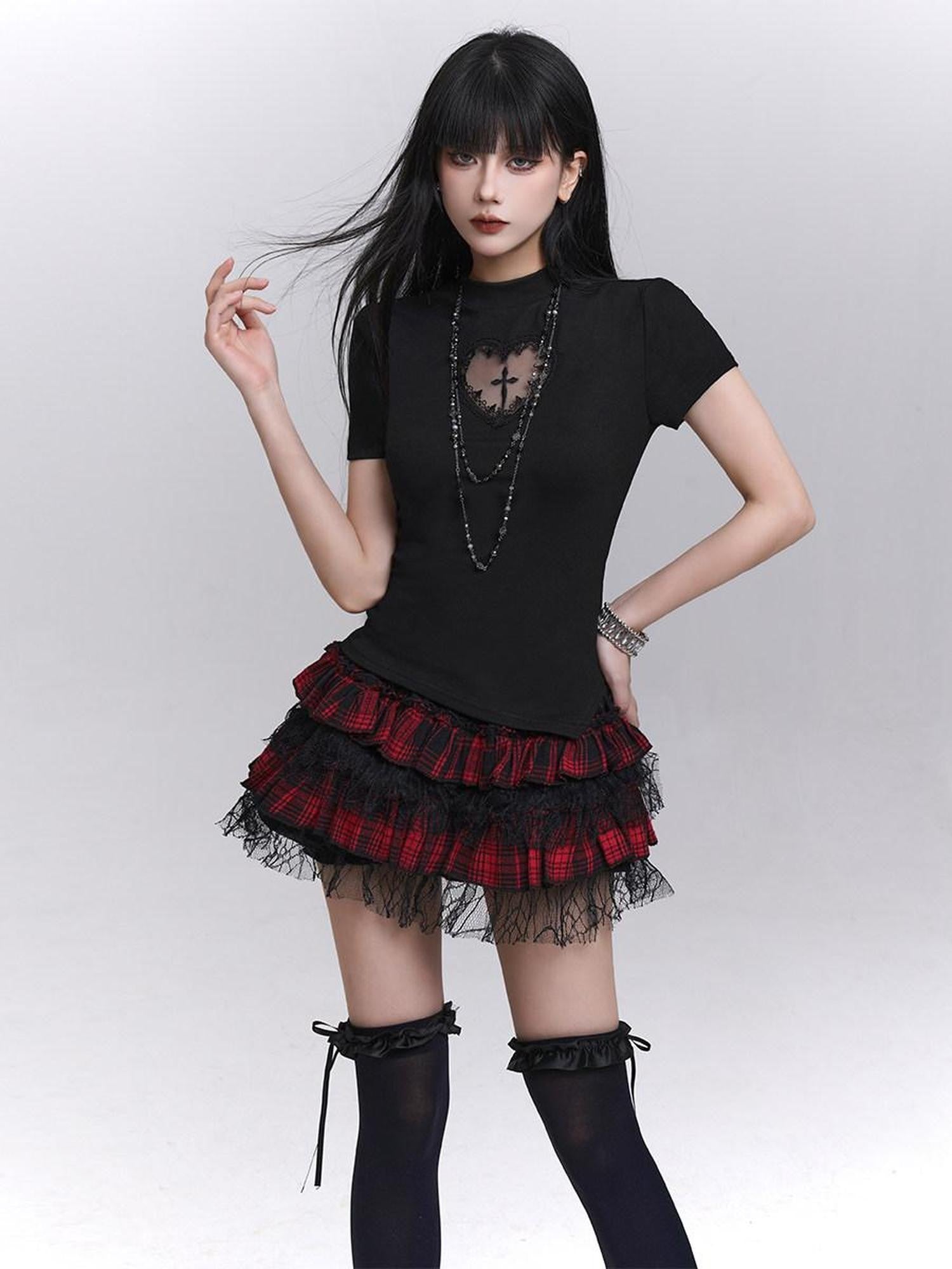 LADYGHOST Ghost Girl Graphic Dark Goth Subculture Women&