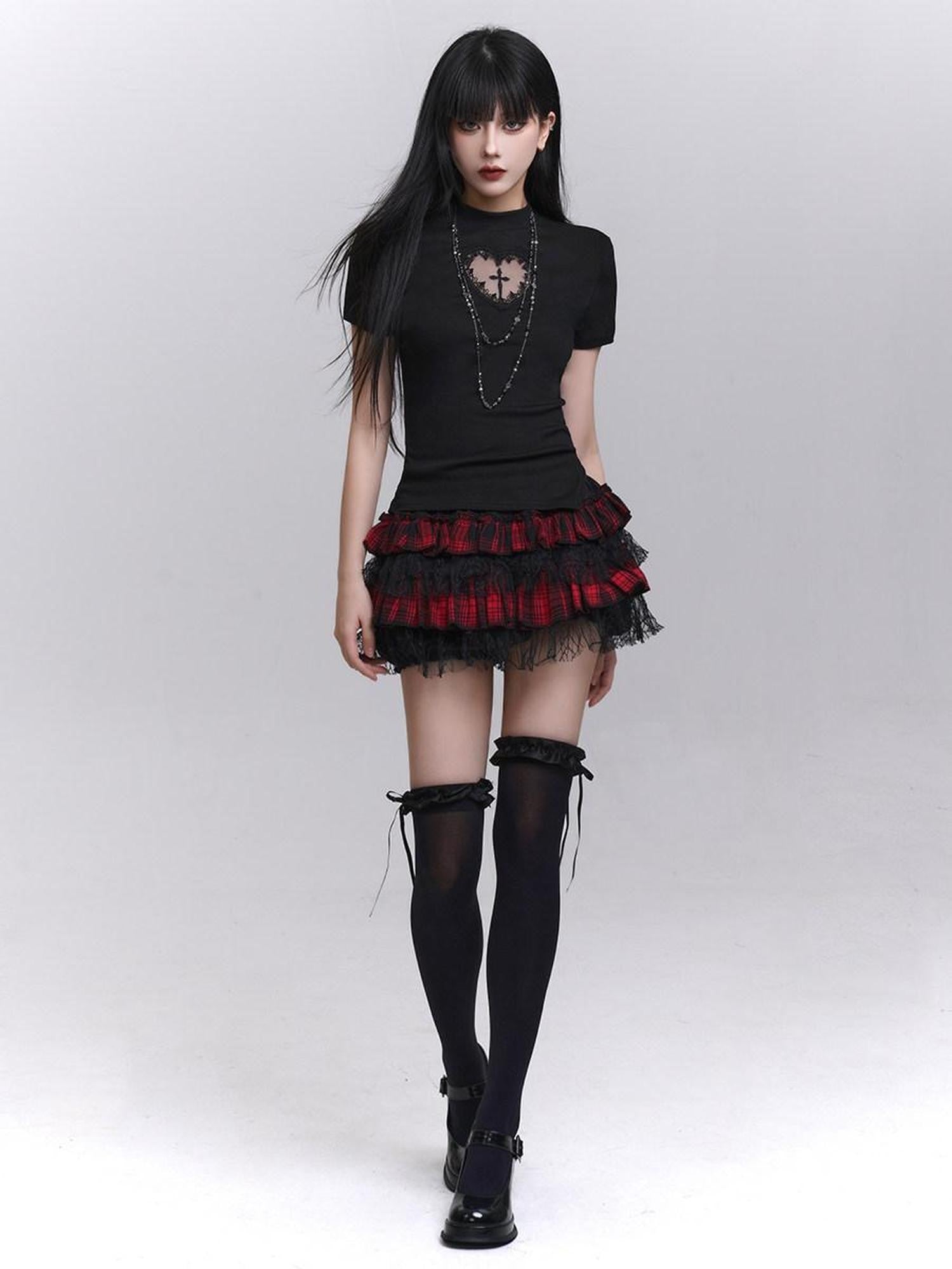 LADYGHOST Ghost Girl Graphic Dark Goth Subculture Women&