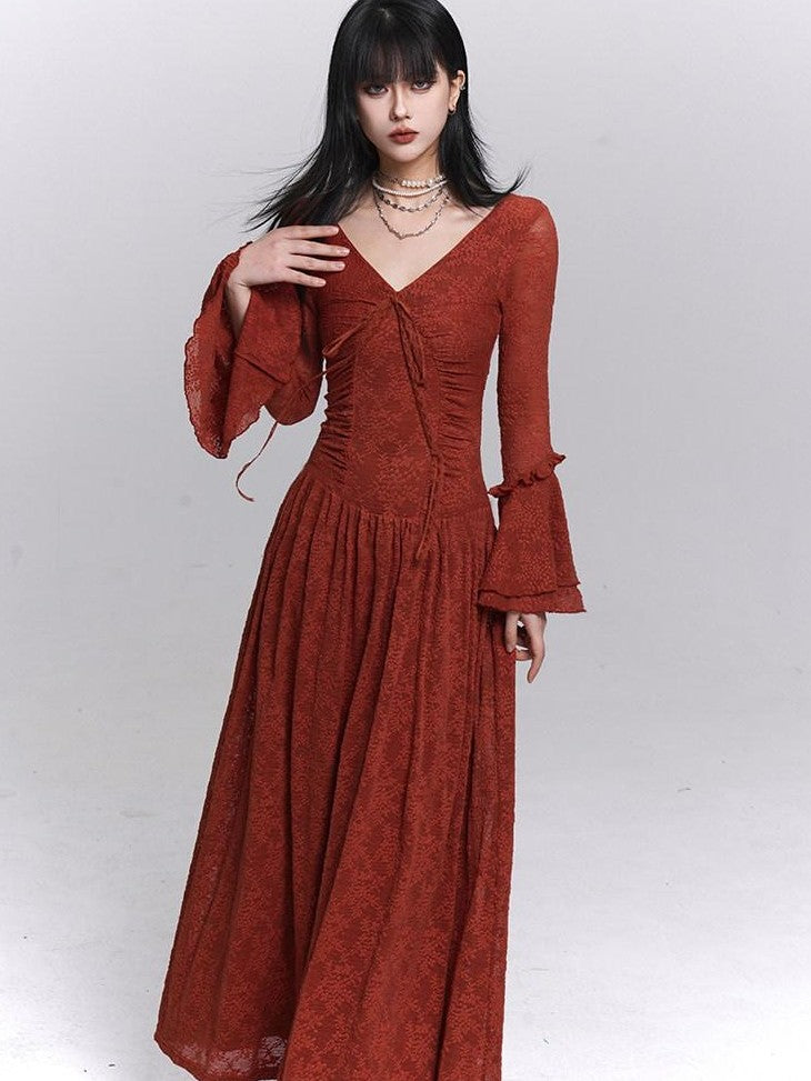 LADYGHOST Ghost Girl Long Bell Sleeve Women&