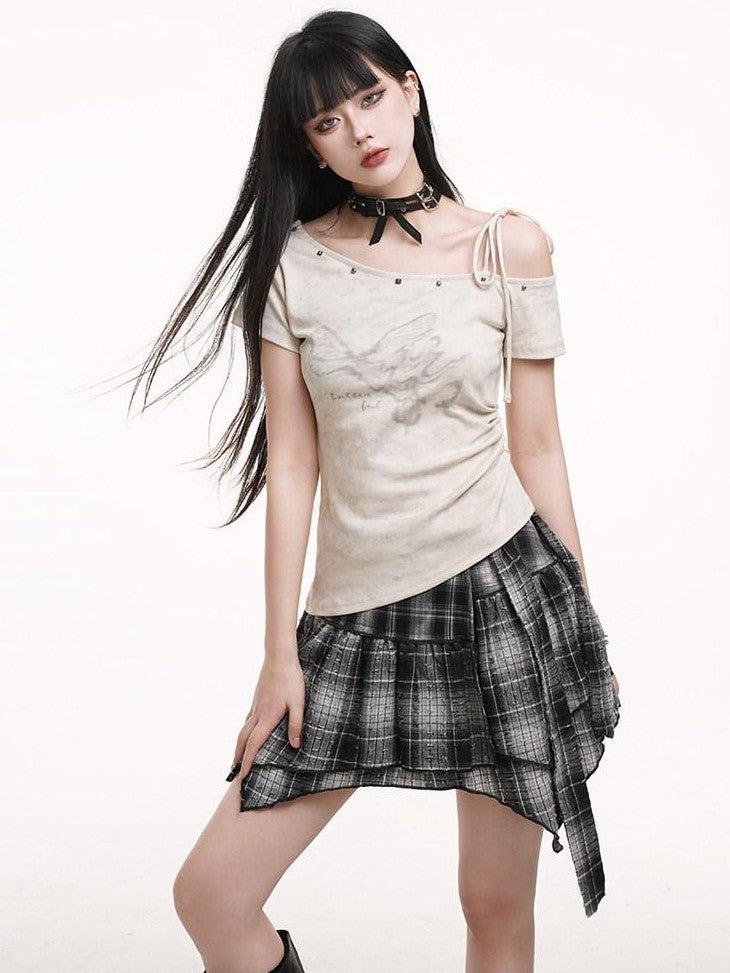 LADYGHOST Ghost Girl Print Slim Fit Cropped Cami Women&