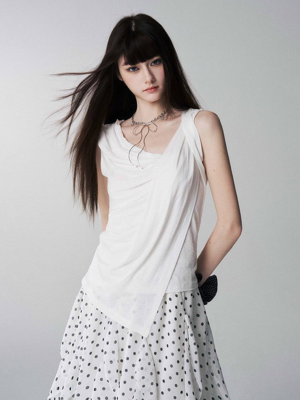 LADYGHOST Ghost Girl Unique Design Slouchy Relaxed Sleeveless Women&