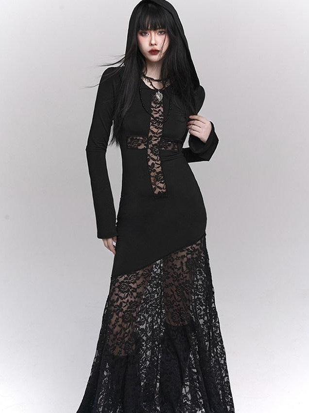 LADYGHOST Ghost Print Halloween Minimalist Niche Gothic Women&
