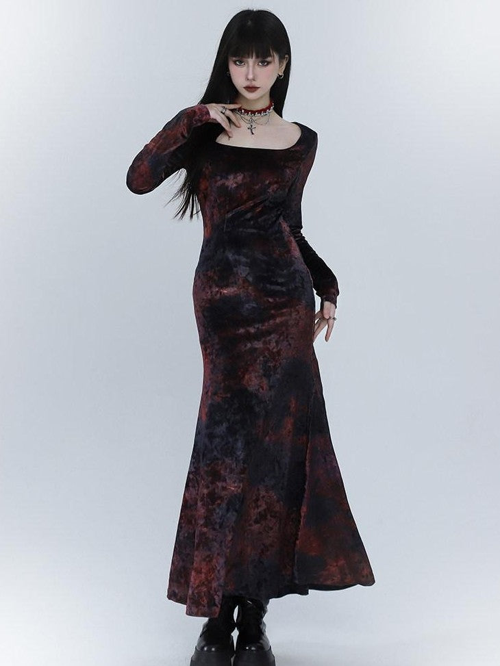 LADYGHOST Ghostly Red Mermaid Fishtail Women&