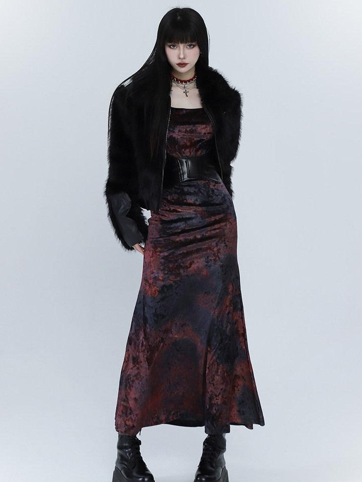 LADYGHOST Ghostly Red Mermaid Fishtail Women&