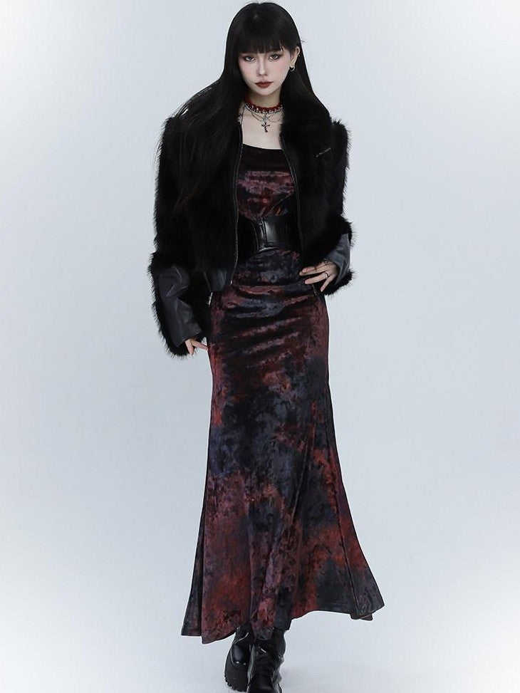 LADYGHOST Ghostly Red Mermaid Fishtail Women&