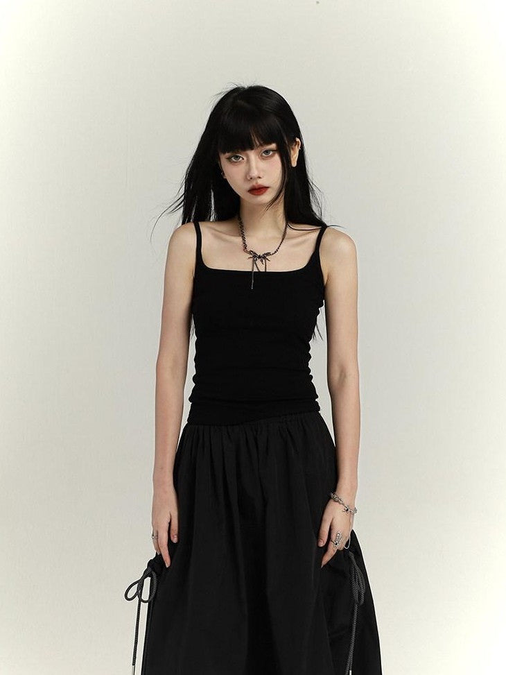 LADYGHOST Sweet Spicy American Small Strap Mini Top Versatile Sexy Women&