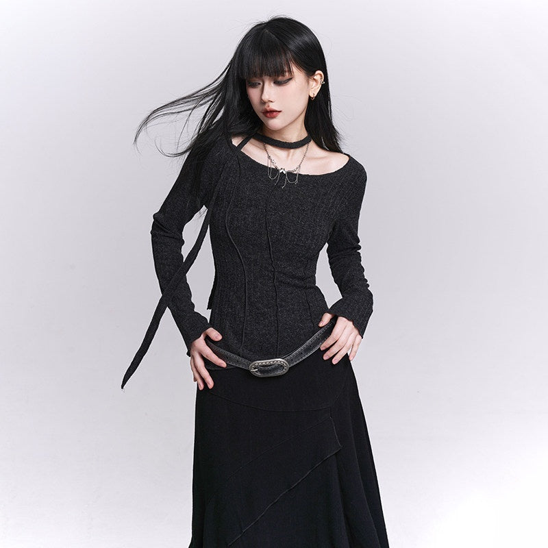 LADYGHOST_White_Ghost_Girl_Print_Slim_Fit_Layering_Women&