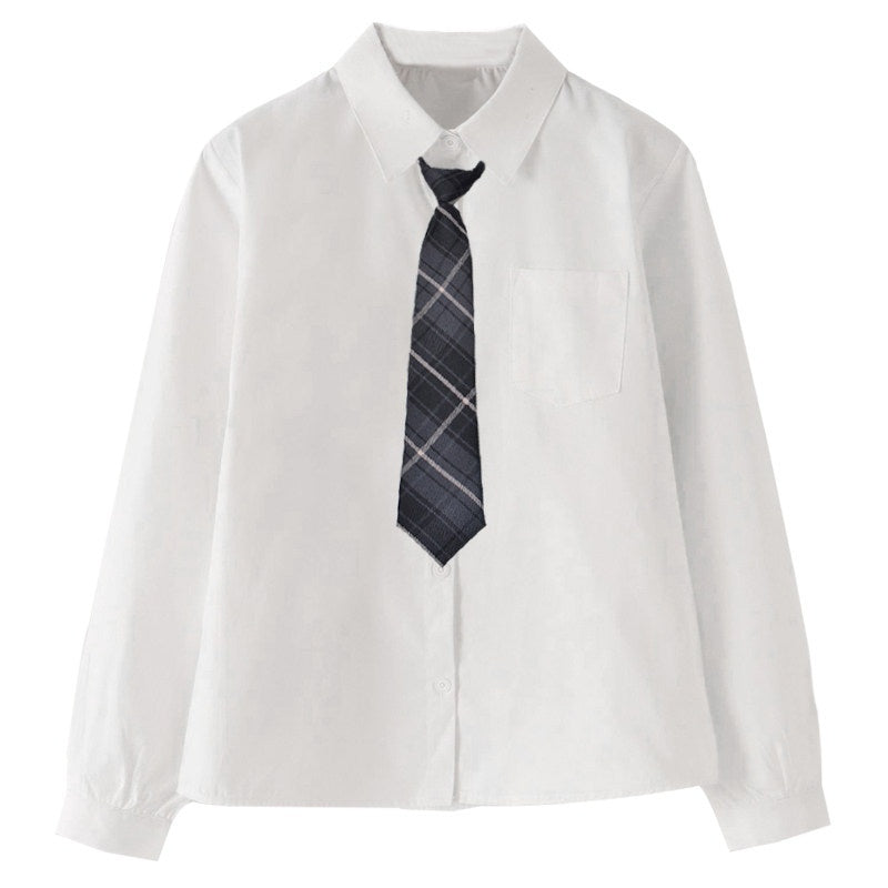 LADYGHOST_White_Layered_Jk_Vest_And_Long_Sleeve_School_Shirt_Women&