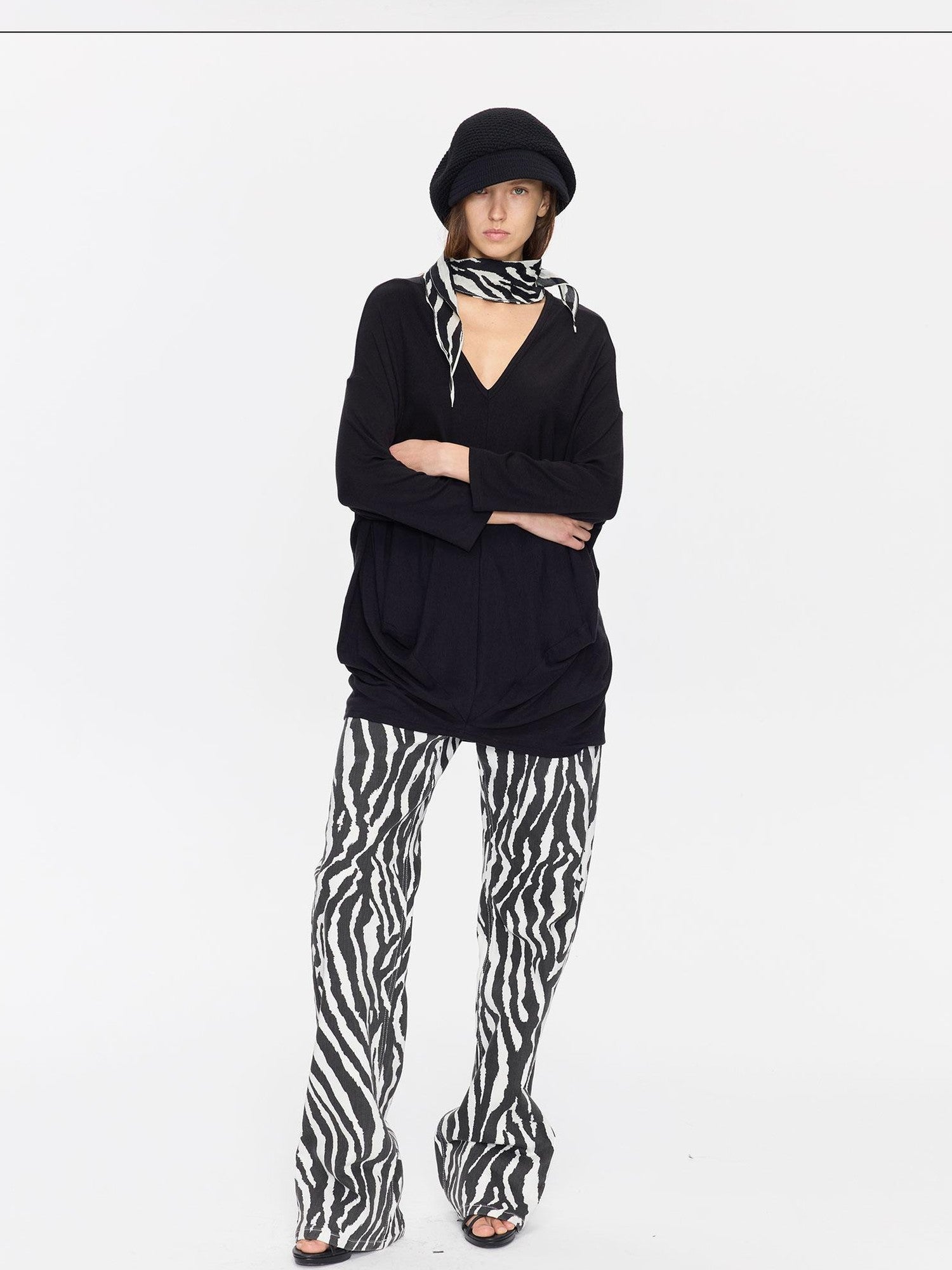 LYUOCHENG Animal Print Casual Mid Low Rise Women&