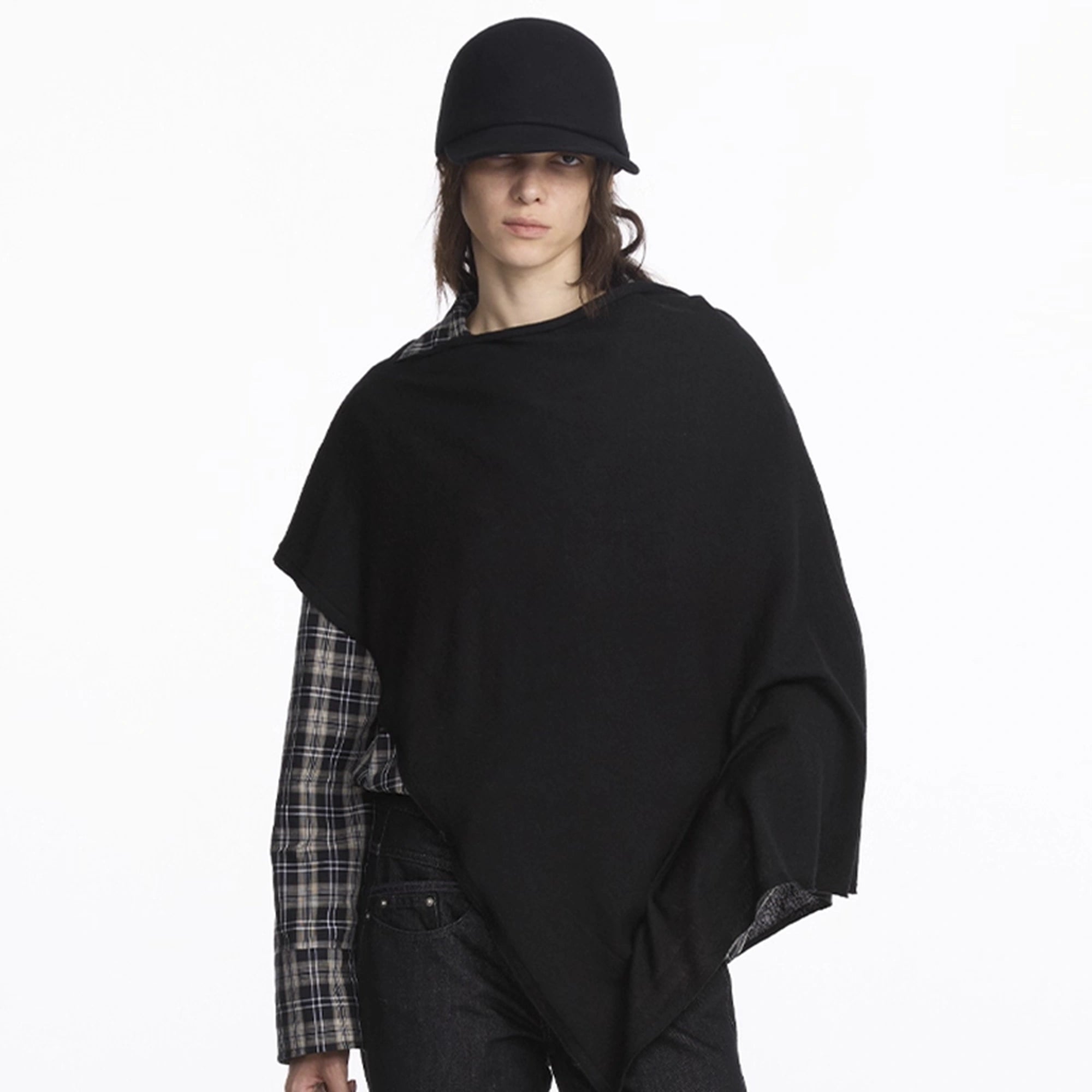 LYUOCHENG_Asymmetrical_Wool_Blend_Draped_Cape_Top_MISSTT