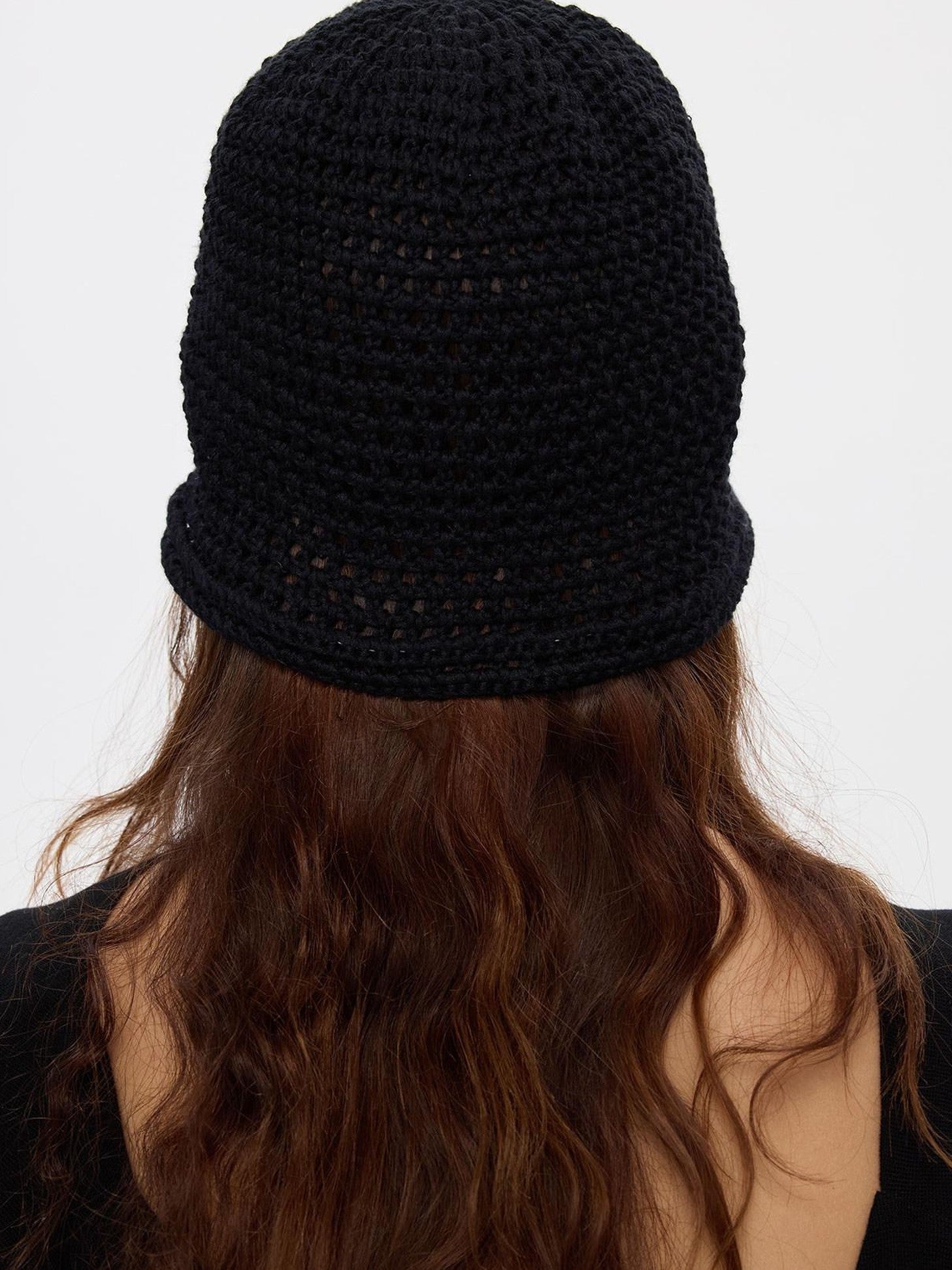 LYUOCHENG Black Openwork Knit Aluminum Wire Breathable Women&