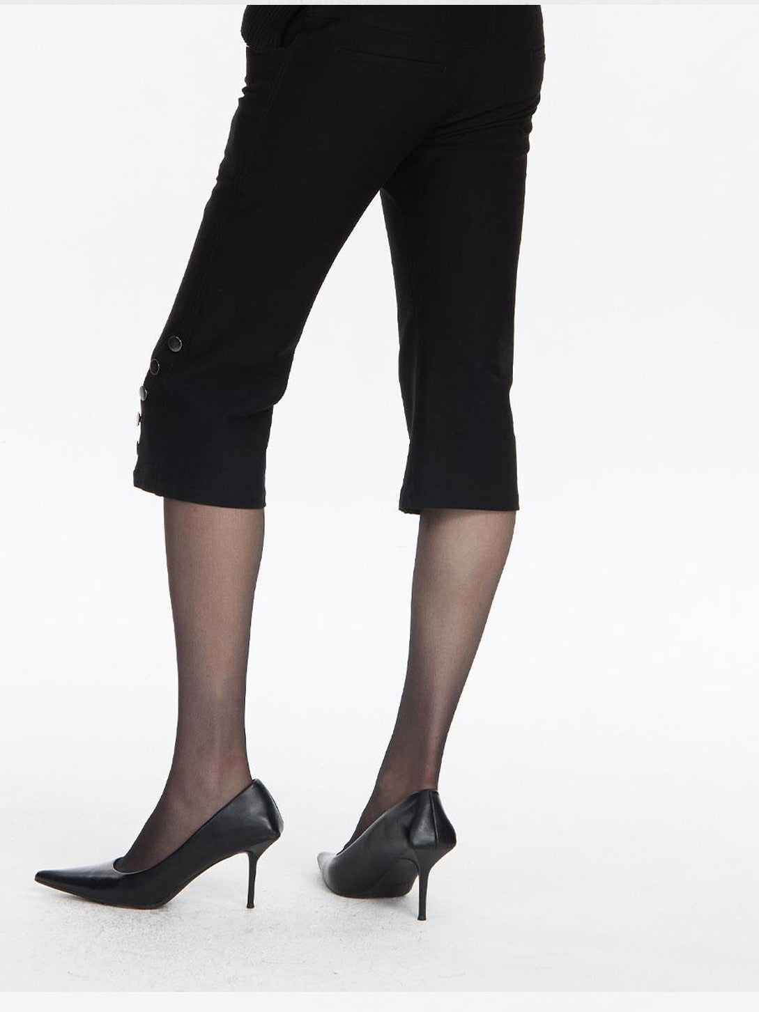 LYUOCHENG Black Vintage Stretch Pocket 3d Low Waist Women&