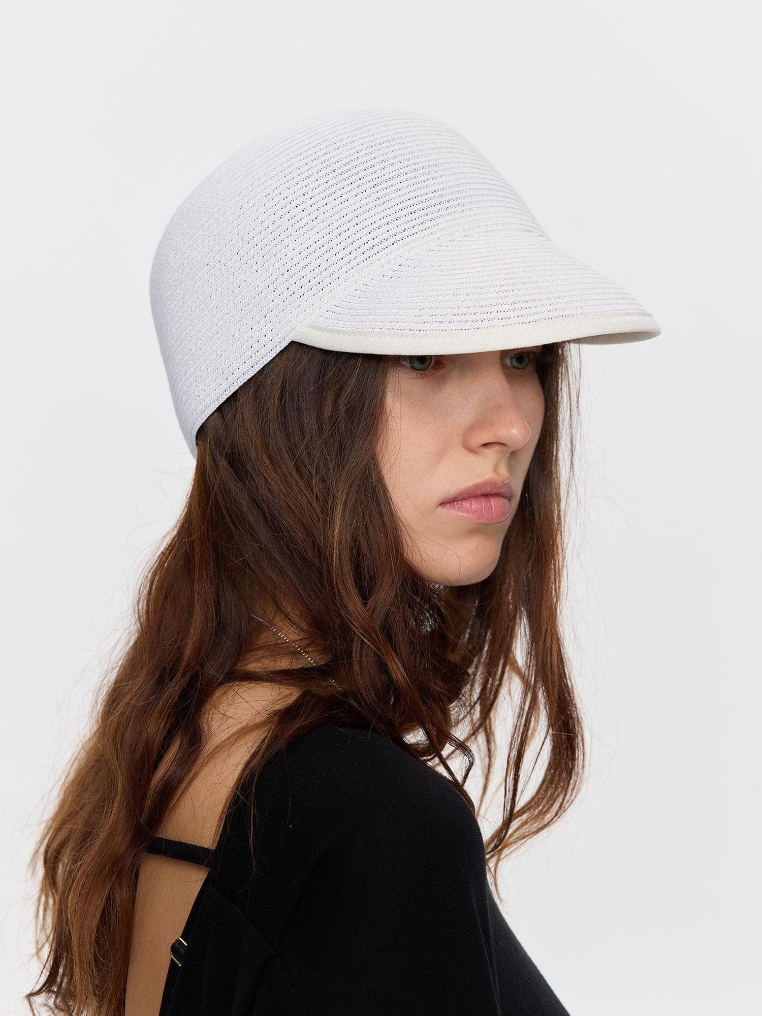 LYUOCHENG Braided Straw Adjustable Soft Brim Equestrian Women&