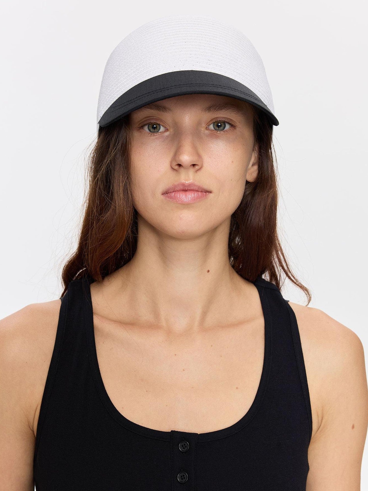 LYUOCHENG Braided Straw Hard Brim Adjustable Equestrian Women&