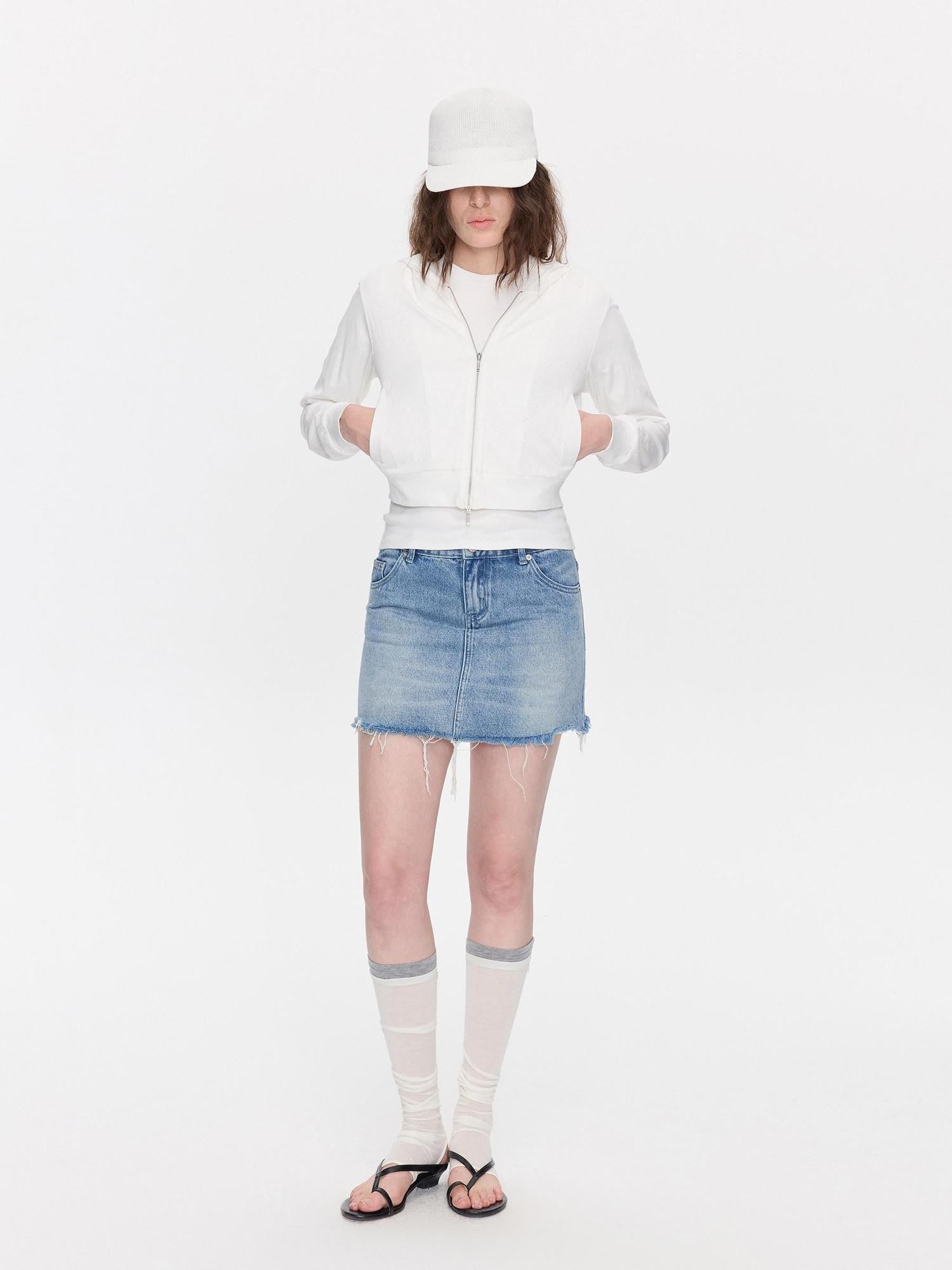 LYUOCHENG Breathable Casual Cropped Hooded Women&