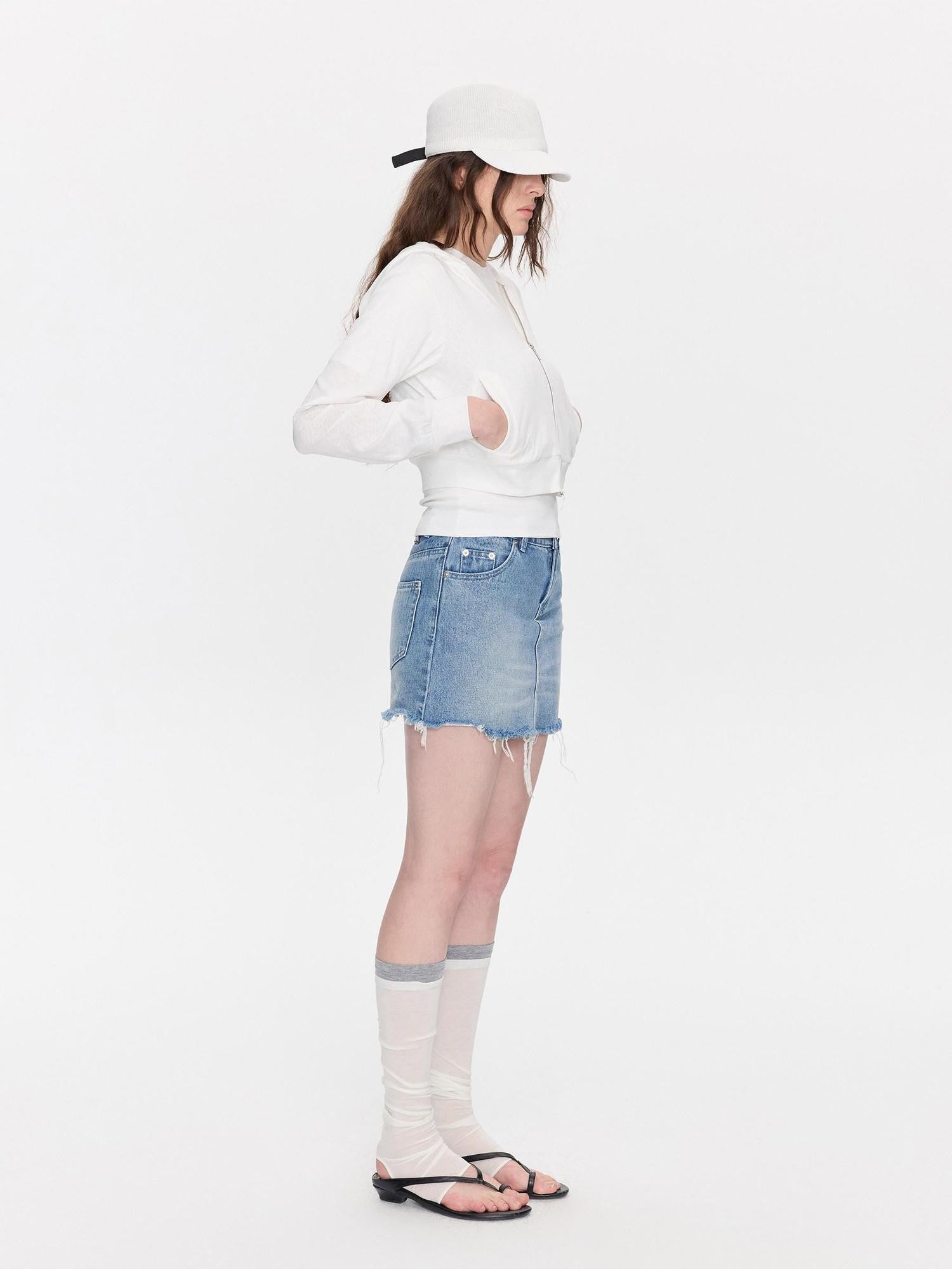 LYUOCHENG Breathable Casual Cropped Hooded Women&