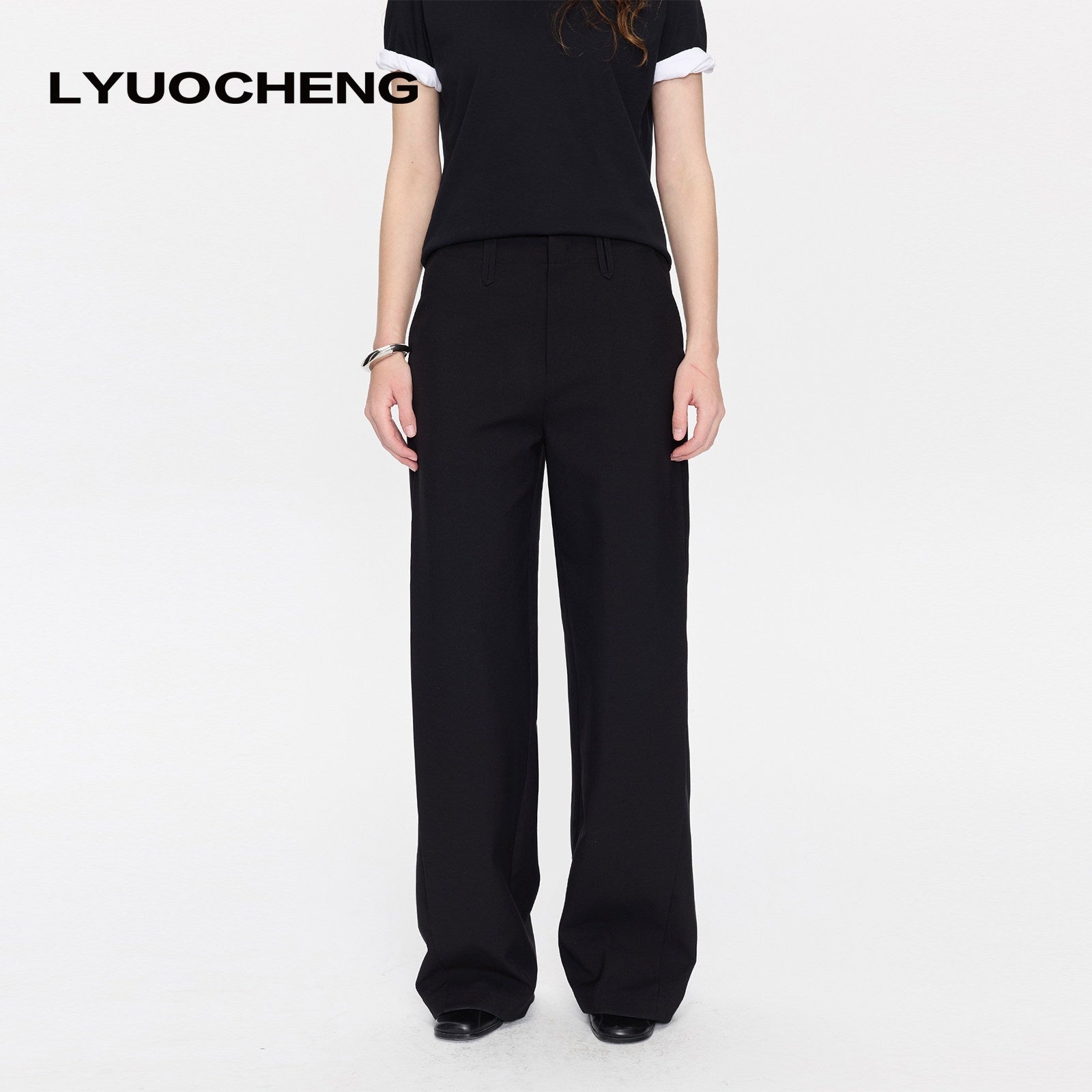 LYUOCHENG_Casual_Pleated_High_Waist_Women&