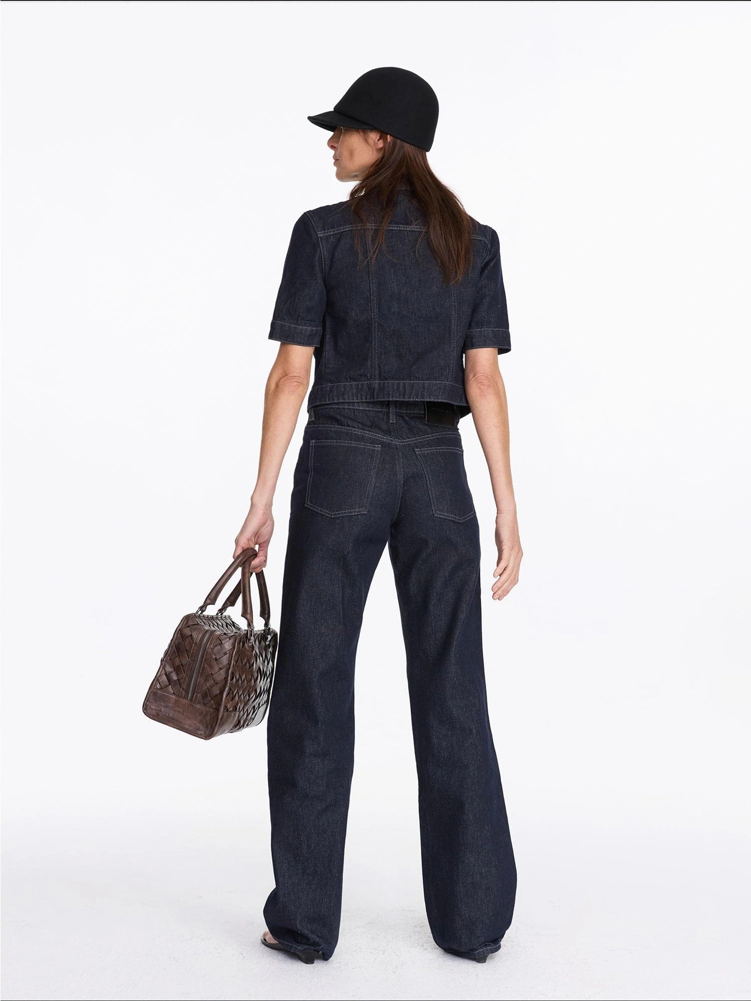 LYUOCHENG Classic Fit Raw Denim Jacket In Mid Weight Cotton