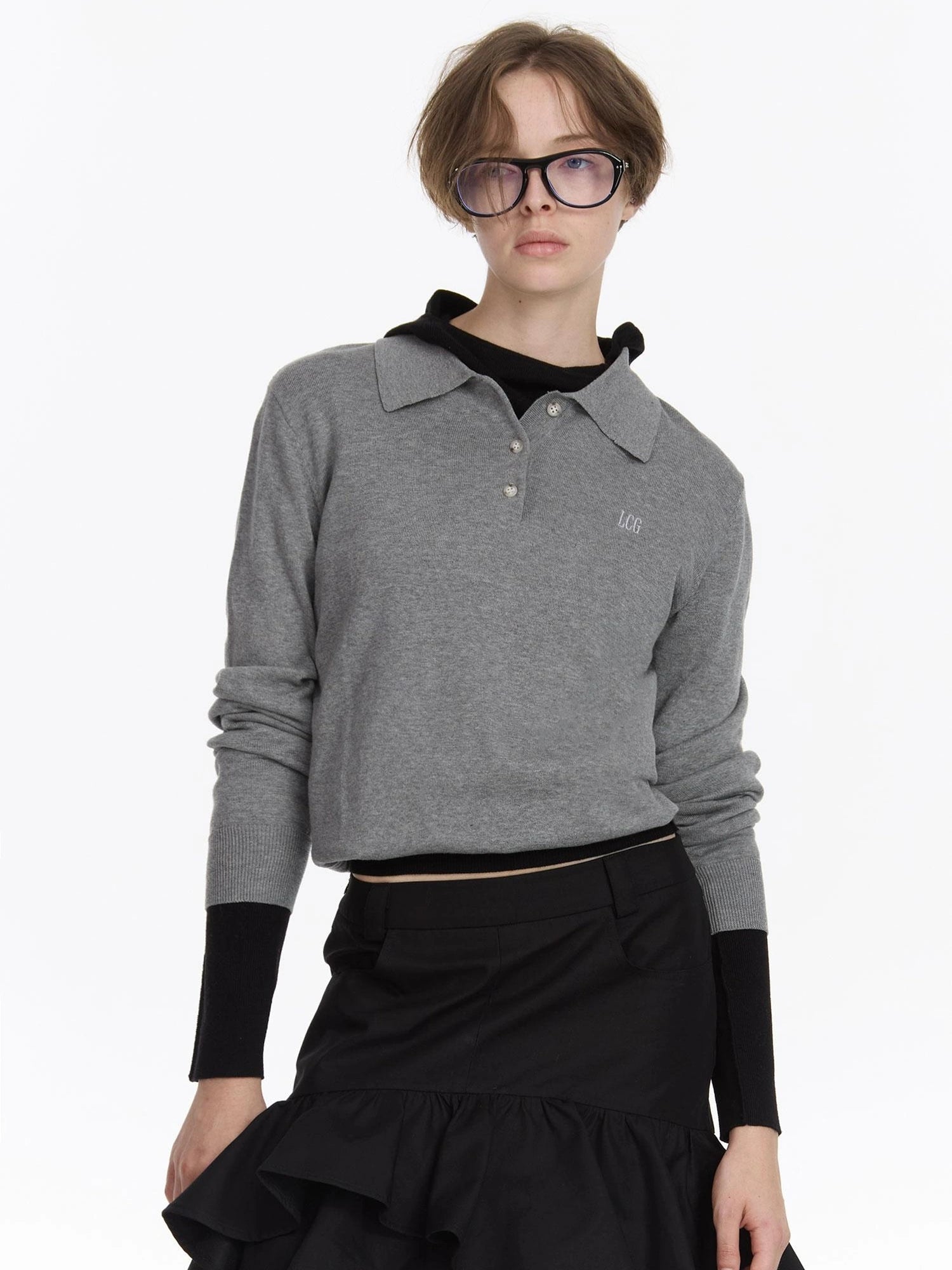 LYUOCHENG Classic Knit Polo Shirt In Multiple Colors