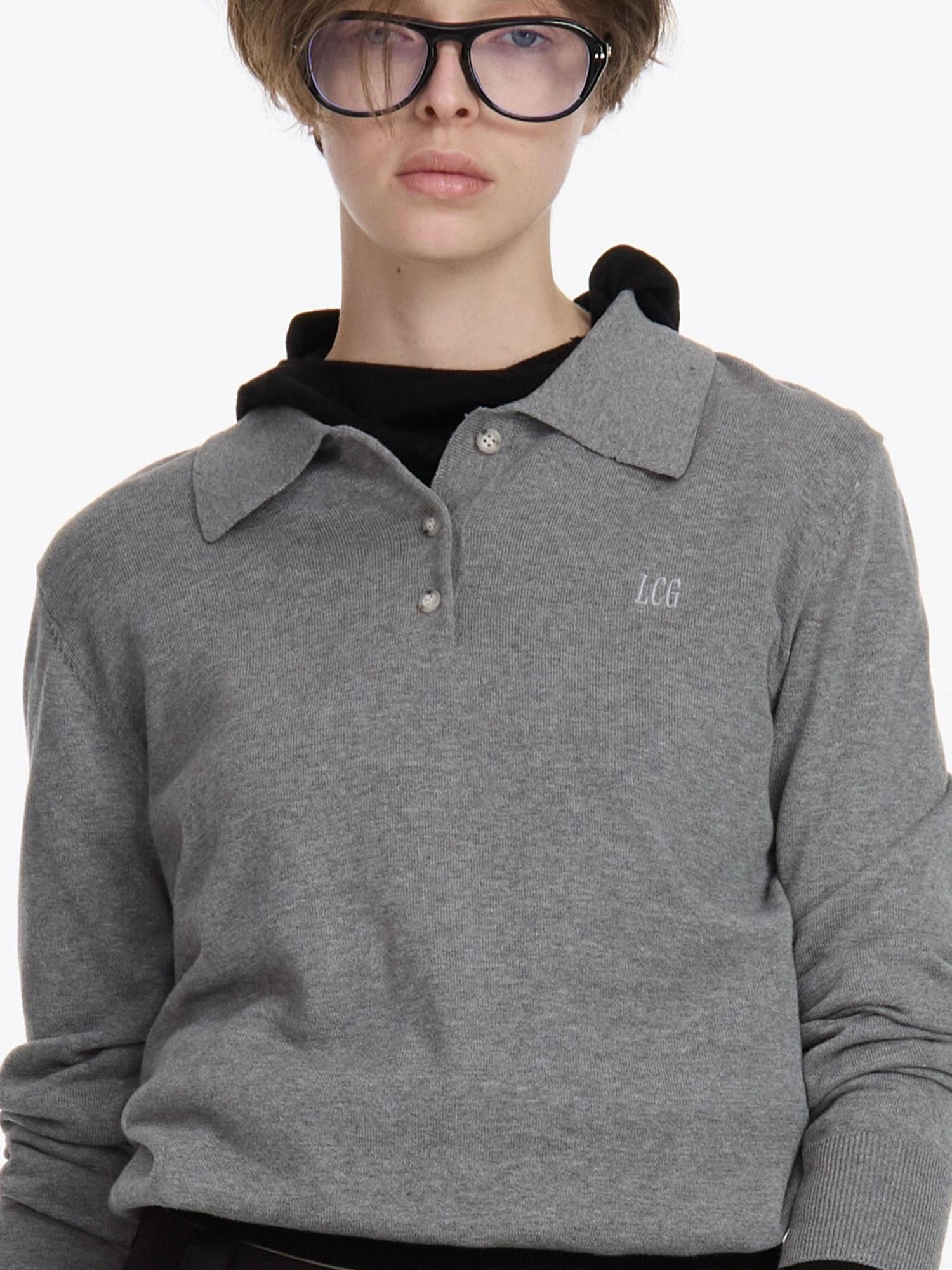 LYUOCHENG Classic Knit Polo Shirt In Multiple Colors