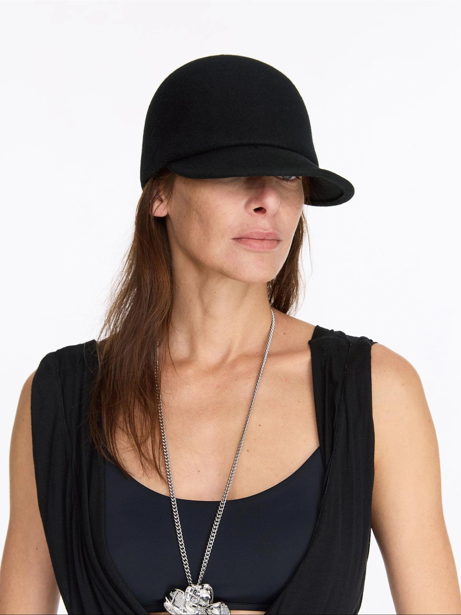 LYUOCHENG Classic Wool Short Brim Equestrian Derby Hat