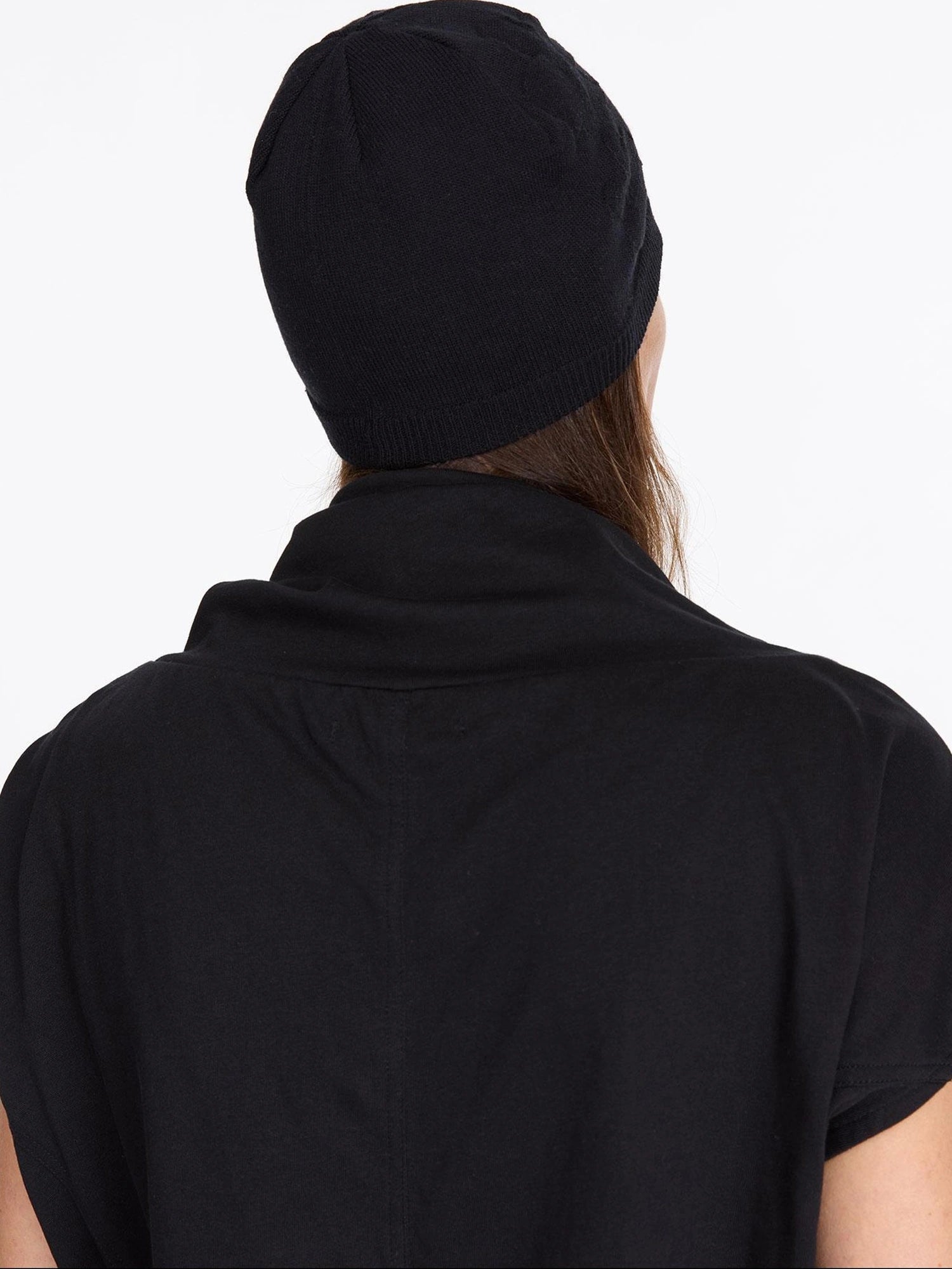 LYUOCHENG Floral Knit Beret Hat Black