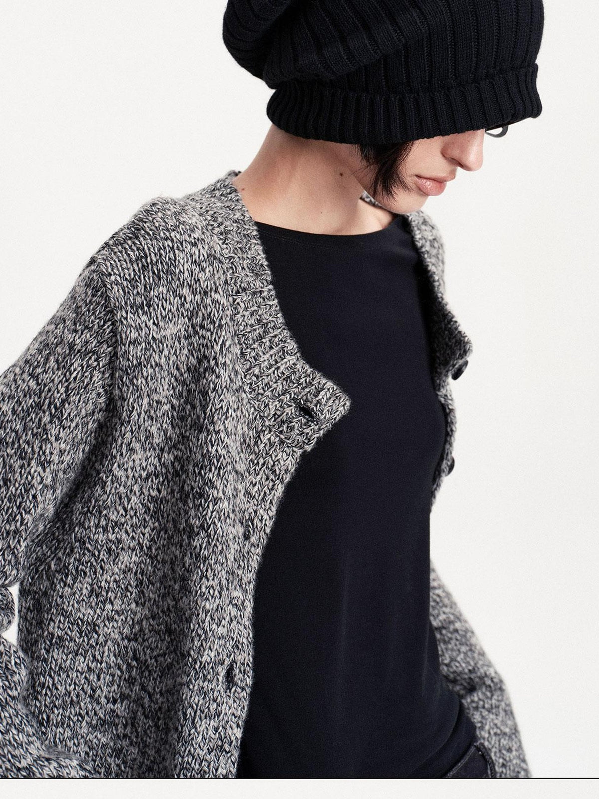 LYUOCHENG Foldable Solid Color Knit Warm Women&