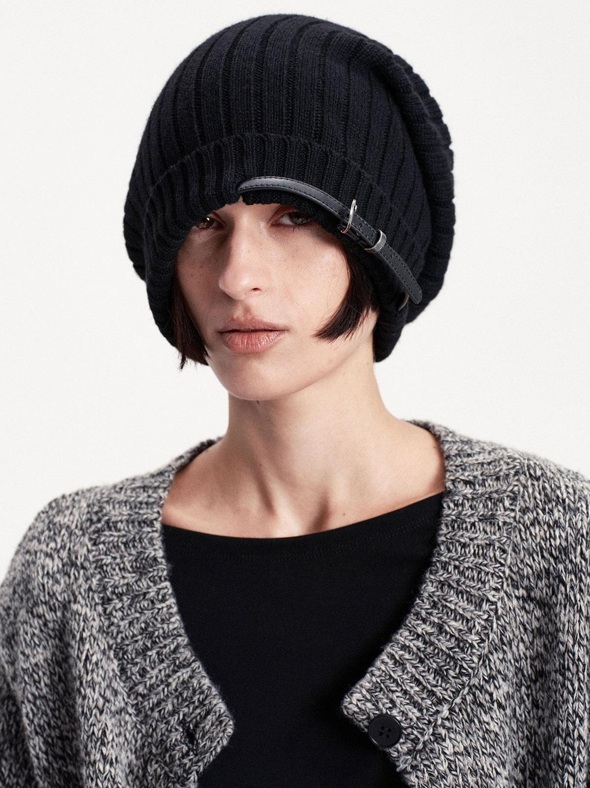 LYUOCHENG Foldable Solid Color Knit Warm Women&