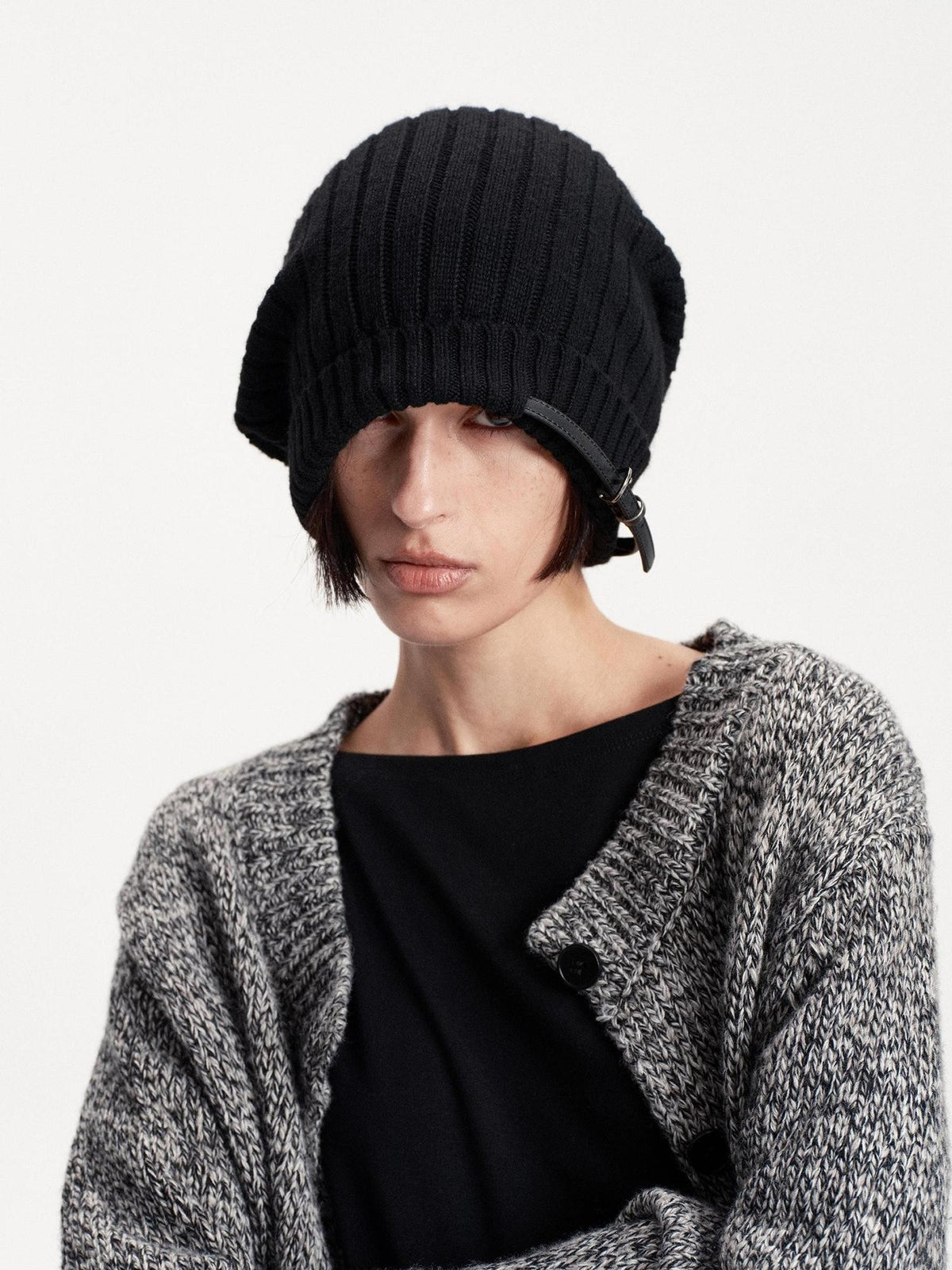 LYUOCHENG Foldable Solid Color Knit Warm Women&