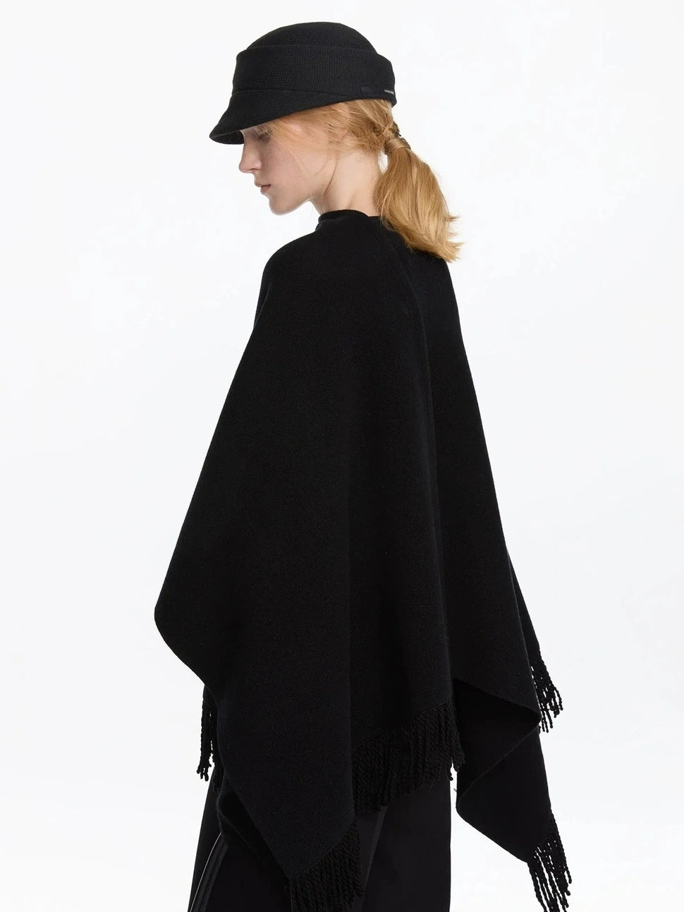 LYUOCHENG Fringed Wool Shawl Wrap