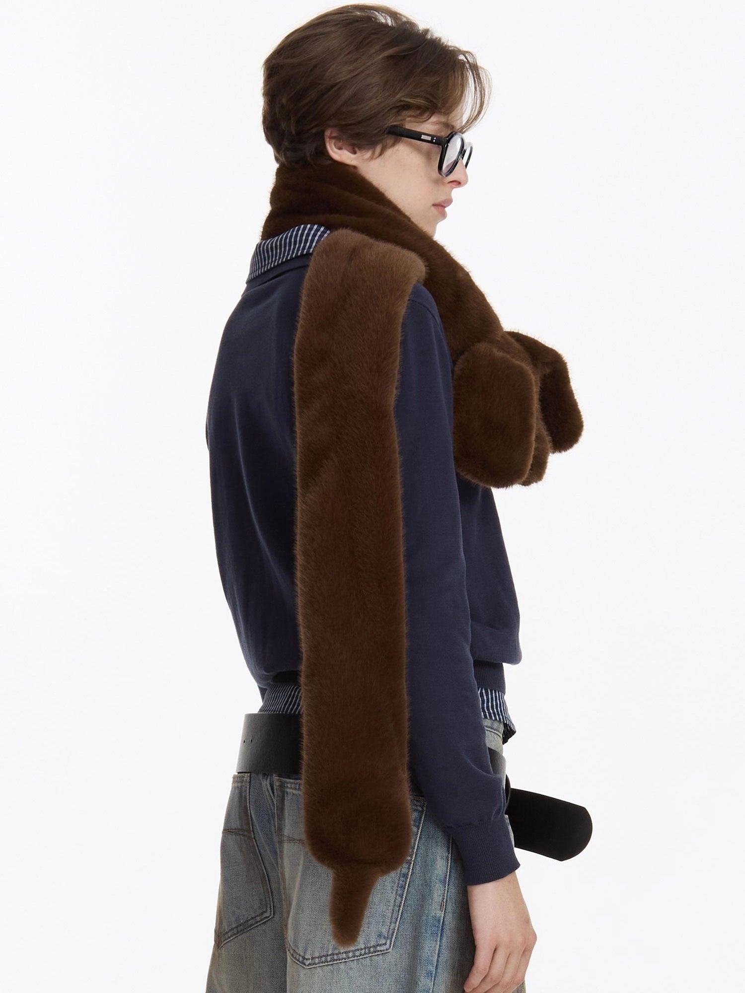 LYUOCHENG Knitted Dachshund Scarf With 3 D Head